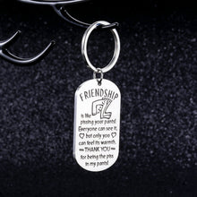 Load image into Gallery viewer, Funny Friendship Gifts Keychain for Best Friend Colleague Coworker Sisters Birthday Christmas Valentine Gifts for Boys Girls Graduation for Women Men Going Away Present for BFF Brother