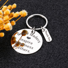 Load image into Gallery viewer, Leader Appreciation Gift Keychain for Men Women Boss Lady Boss Day Birthday Gifts for Supervisor Team Leader Manager Mentor Thank You Retirement Leaving Farewell Gifts for Coworker Colleague Friend