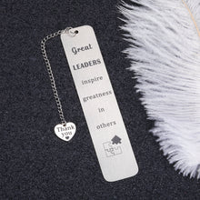 Load image into Gallery viewer, Boss Appreciation Gift Leader Birthday Christmas Gift Bookmark for Book Lover Mentor Boss Day Retirement Promotion Thank You Gift for Manager Supervisor Women Men Leaving Farewell for Coworker Him Her