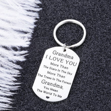 Load image into Gallery viewer, Grandma Mothers Day Gifts Keychain for Grandmother Mimi from Granddaughter Grandson Birthday Christmas Appreciation Thansgiving Gift for Nana Granny from Grandchild Kids Keepsake Keyring