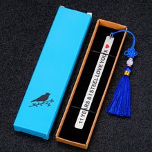 Load image into Gallery viewer, 11 Years Anniversary Valentine Gifts for Husband Wife I Love You Steel Bookmark Wedding Anniversary for Him Her Book Lovers Wifey Couple Christmas Birthday Gift for Hubby Women Men Stocking Stuffer