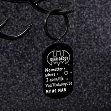 Load image into Gallery viewer, Fathers Day Keychain Dad Gifts for Daddy Father from Daughter Son Birthday Valentine Christmas Gift for Men Stepdad New Dad Wedding Anniversary for Husband from Wife Kids Stocking Stuffers