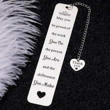 Load image into Gallery viewer, Coworker Thank You Gifts Bookmark for Boss Colleague Inspirational Birthday Leaving Away Farewell Retirement Appreciation Bookmark Gift for Coworker Mentor Teacher Employee Office Holiday Christmas