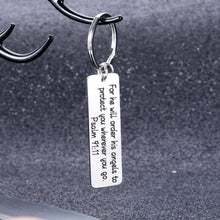 Load image into Gallery viewer, Bible Verse Christian Keychain Gifts for Men Women Friends Inspirational Religious Easter Prayer Baptism Key Chain for Godson Goddaughter Birthday Christmas Thanksgiving Present for Him Her