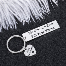 Load image into Gallery viewer, Retirement Leaving Gift Keychain for Coworker Colleague Boss Best Friend No One Can Ever Fill Your Shoes Enjoy Retirement Going Away Farewell Gift for Dad Teacher Doctor Nurse