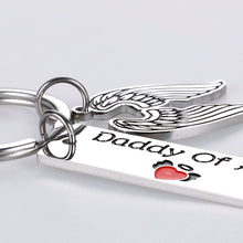 Load image into Gallery viewer, Aizza Miscarriage Sympathy Gifts Keychain Loss Memorial Mommy Daddy of an Angel Wing Keepsake Set of 2 Loss of Baby Child Infant Remembrance Key Chain Gift Jewelry