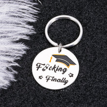 Load image into Gallery viewer, 2023 Funny Graduation Gifts Keychain for Him Her Middle High School Graduation Gift for Daughter Son Boys Girls Class 2023 Senior Grad Gift for PHD Law Nurse Master Graduates Friends Women Men
