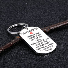 Load image into Gallery viewer, to My Daughter Gift Birthday Keychain from Mom Dad Inspirational Graduation Gift I’m Always Here for You Encouragement New Driver Going Away Key Chain Stocking Stuffer for Teens Girls