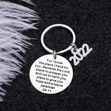Load image into Gallery viewer, Graduation Gifts Keychain for Women Men 2021 College High School Graduates Bible Verse Inspirational Class of 2021 Senior Master Medical Graduation Gifts for Students Daughter Son Friends Nurses