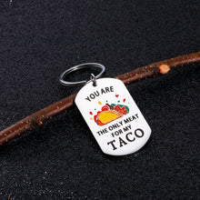 Load image into Gallery viewer, Funny Valentine Husband Gift from Wife Naughty Birthday Anniversary Keychain for Boyfriend Girlfriend Engagement Wedding Christmas Gift for Him Her Fiance Bride Hubby Taco Couple Soulmate Gift