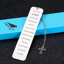 Load image into Gallery viewer, Inspirational Religious Gifts Bookmark for Men Women Faith Christian Gifts Cross Bookmark Bible Verse Easter Birthday 2023 Graduation Christmas for Him Her Baptism Bookmark for Godson Goddaughter