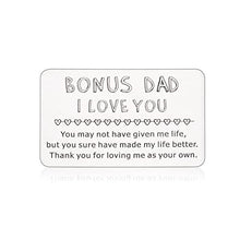 Load image into Gallery viewer, Christmas Gift Cards for Men Stepfather Stocking Stuffers for Him Bonus Dad Daddy Papa Fathers Day Valentine Birthday Wedding Christmas Cards Boxed With Envelopes Wallet Insert Card from Daughter Son