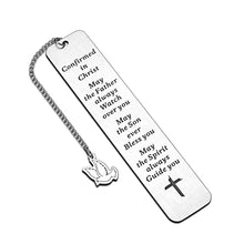 Load image into Gallery viewer, Religious Gifts for Men Women Inspirational Bookmark Christian Baptism Birthday Christmas Gifts for Him Her Godson Goddaughter Graduation Bible Verse Easter Gift for Book Lover Son Daughter Friends
