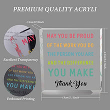 Load image into Gallery viewer, Coworker Thank You Gift for Women Men Acrylic Office Desk Decor Gift for Colleagues from Boss Leader Birthday Christmas Leaving Going Away Employee Appreciation Gift for Coworker Paperweight Keepsake
