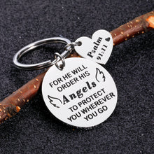Load image into Gallery viewer, Bible Verse Keychain Christmas Christian Gifts for Women Men Inspirational Religious Faith Easter Prayer Baptism Key Chain for Godson Goddaughter Birthday Thanksgiving Present for Him Her