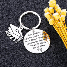 Load image into Gallery viewer, Inspirational Gifts Class of 2021 Graduation Keychain for Women Men Birthday Christmas Motivational Gift for Son Daughter Friends Farewell Goodbye Present Nurses Grads Girls Boys