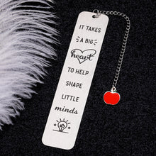 Load image into Gallery viewer, Teacher Appreciation Bookmark Gift for Teacher from Students Teachers Day Graduation 2023 Birthday Thank You Gift Bookmark for Women Men Book Lovers Back to School Christmas Gift for Teacher Mentor