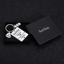 Load image into Gallery viewer, Fathers Day Gift Dad Keychain from Son Daughter to Daddy Christmas Birthday Gift for Stepdad New Dad to Be Husband from Kids Stepdaughter Stepson Wife Father of the Bride Valentine Wedding Men Him