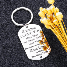 Load image into Gallery viewer, Grandma Mothers Day Gifts Keychain for Grandmother Mimi from Granddaughter Grandson Birthday Christmas Appreciation Thansgiving Gift for Nana Granny from Grandchild Kids Keepsake Keyring