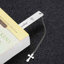 Load image into Gallery viewer, Baptism Gift Bookmark for Women Men Boys Girls Religious Christian First Communion Gift Cross Bookmark for Baby Kids Catholic Goddaughter Godson Family Son Daughter Friends Baptism Gift