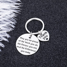 Load image into Gallery viewer, Appreciation Gifts for Coworkers Keychain Boss Lady Friends Leader Employee Farewell Boss Day Gift Birthday Inspirational Key Chain for Nurse Teacher Social Worker Volunteer Women Men Keyring