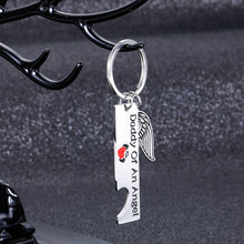 Load image into Gallery viewer, Aizza Miscarriage Sympathy Gifts Keychain Loss Memorial Mommy Daddy of an Angel Wing Keepsake Set of 2 Loss of Baby Child Infant Remembrance Key Chain Gift Jewelry
