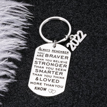 Load image into Gallery viewer, 2022 Graduation Gift for Him Her Inspirational Keychain Middle High School Graduation Gift for Students Boys Girls Kid Birthday Christmas Farewell Gifts for Daughter Son Nurse Friends Women Men