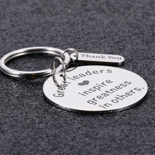 Load image into Gallery viewer, Leader Appreciation Gift Keychain for Men Women Boss Lady Boss Day Birthday Gifts for Supervisor Team Leader Manager Mentor Thank You Retirement Leaving Farewell Gifts for Coworker Colleague Friend
