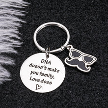 Load image into Gallery viewer, Fathers Day Gift for Stepfather from Daughter Son Keychain Birthday Wedding Valentine Gift for Adopt Dad Stepdad Daddy Papa from Kids Wife Christmas Stocking Stuffers for Men New Dad Father in Law