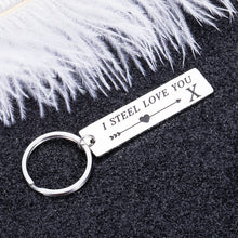 Load image into Gallery viewer, 11th Steel Anniversary Keychain Gifts for Him Her Birthday Valentine Christmas Gift for Husband Wife Hubby Wifey Funny Couple Gift for Women Men Girlfriend Boyfriend Lover Stocking Stuffer