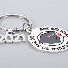 Load image into Gallery viewer, 2021 Graduation Gifts Keychain for Her Women Class of 2021 Gift for Seniors Master Nurse Friend Sister Girls Daughter from Dad Mom Inspirational College Medical High School Graduation 2021 Keepsake