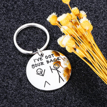 Load image into Gallery viewer, Funny Friendship Gifts Keychain for Best Friend BFF Sisters Birthday Christmas Valentine Gifts for Daughter Son Boys Girls I Got Your Back Graduation for Women Men Gag Present for Besties Brother