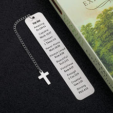 Load image into Gallery viewer, Christian Gifts for Women Men Inspirational Birthday Christmas Religious Bookmark Gift for Girls Daughter Book Lovers Bible Verse Faith Gift for Friends Coworker Graduation for Students Him Her