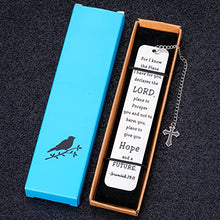 Load image into Gallery viewer, Christian Bookmark Gifts for Men Women Book Lovers Inspirational Religious Birthday Back to School Christmas Graduation Gift for Daughter Son Friends Bible Verse Baptism Faith Bookmark for Him Her