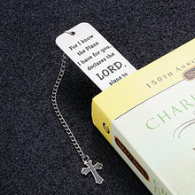 Load image into Gallery viewer, Christian Bookmark Gifts for Men Women Book Lovers Inspirational Religious Birthday Back to School Christmas Graduation Gift for Daughter Son Friends Bible Verse Baptism Faith Bookmark for Him Her