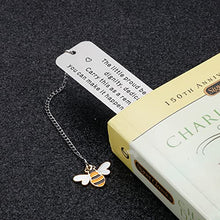 Load image into Gallery viewer, Inspirational Bookmark Gifts for Book Lover Birthday Christmas Gift for Leaving Coworker Teacher Nurse Graduation Gift for Son Daughter Friends Sisters Encouragement Bookmark for Women Men Bee Lover