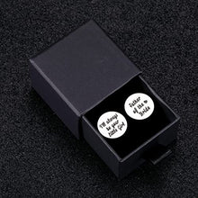 Load image into Gallery viewer, Father of The Bride Cufflink Fathers Day Gift for Dad from Daughter Engraved I Will Always Be Your Little Girl Gift for Dad Father Wedding Birthday Christmas Gift for Dad Daddy Stepdad Stepfather