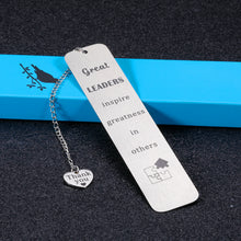 Load image into Gallery viewer, Boss Appreciation Gift Leader Birthday Christmas Gift Bookmark for Book Lover Mentor Boss Day Retirement Promotion Thank You Gift for Manager Supervisor Women Men Leaving Farewell for Coworker Him Her