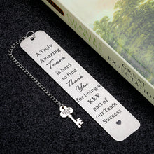 Load image into Gallery viewer, Coworker Leader Thank You Office Gifts Bookmark for Colleagues Women Men Boss Day Birthday Employee Appreciation Gift for Leader Mentor Team Members Friend Christmas Retirement Goodbye Leaving Away