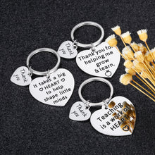 Load image into Gallery viewer, Teacher Appreciation Gifts 3PCS Keychain Teachers Day Graduation for Women Men Birthday Thank You Gift from Students Back to School Christmas Jewelry for Teachers