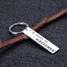 Load image into Gallery viewer, Funny Valentiens Day Keychain Gift for Boyfriend Girlfriend Couple Birthday Wedding Anniversary Gift for Husband Wife Fiancé Fiancée Women Men I’m Yours Christmas Jewelry Present for Him Her