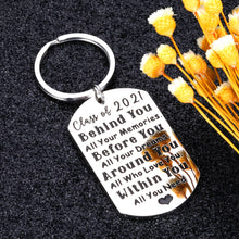 Load image into Gallery viewer, Class 2021 Graduation Gifts for Her Him Inspirational Keychain for Graduates College High School Grads Daughter Son Friends from Mom Dad Boys Girls Farewell Goodbye Present for Women Men