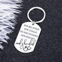 Load image into Gallery viewer, Nurse Appreciation Keychain GIFS for Women Graduation 2021 Birthday Xmas GIF for RN Nurses Nursing School Senior Students Masters Grads Nurse Day Quarantined Gratitude Key Chain for Her