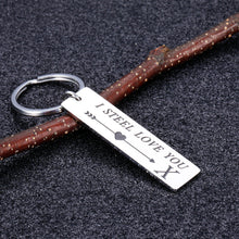 Load image into Gallery viewer, 11th Steel Anniversary Keychain Gifts for Him Her Birthday Valentine Christmas Gift for Husband Wife Hubby Wifey Funny Couple Gift for Women Men Girlfriend Boyfriend Lover Stocking Stuffer