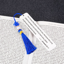 Load image into Gallery viewer, Christian Gifts Bookmark for Men Women Inspirational Religious Birthday Back to School Christmas Gift for Daughter Son Friends Bible Verse Baptism Jeremiah 29:11 Bookmark for Godson Goddaughter