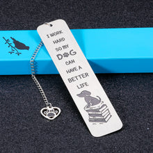 Load image into Gallery viewer, Funny Bookmark Gifts for Women Men Dog Lover Friends Inspirational Birthday Christmas Gift for Coworker Boss Book Lover Bookmark for Dog Mom Dog Dad Stocking Stuffer Valentine for Son Daughter Him Her