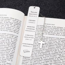 Load image into Gallery viewer, Inspirational Christian Gifts Bookmark for Women Book Lovers Religious Bible Verse Bookmark Graduation Birthday Christmas Gifts for Daughter Girls Sisters Bookworms Baptism Church Stocking Stuffers