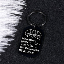 Load image into Gallery viewer, Fathers Day Keychain Dad Gifts for Daddy Father from Daughter Son Birthday Valentine Christmas Gift for Men Stepdad New Dad Wedding Anniversary for Husband from Wife Kids Stocking Stuffers