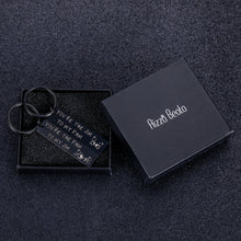 Load image into Gallery viewer, The Office Couple Gifts Keychain Set of 2 for Boyfriend Girlfriend Husband Wife Valentine Birthday Pres Jim and Pam Gift Engagement Wedding Anniversary Christmas TV Show Lover Keyring for Him Her