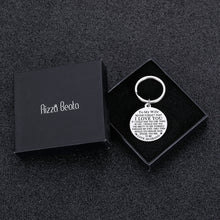 Load image into Gallery viewer, To My Wife Gifs Birthday Keychain from Husband Couple Valentine Wedding Gifs for Women Fiancee Never Forget That I Love You Xmas Gift Pendant Jewelry Keyring for Her